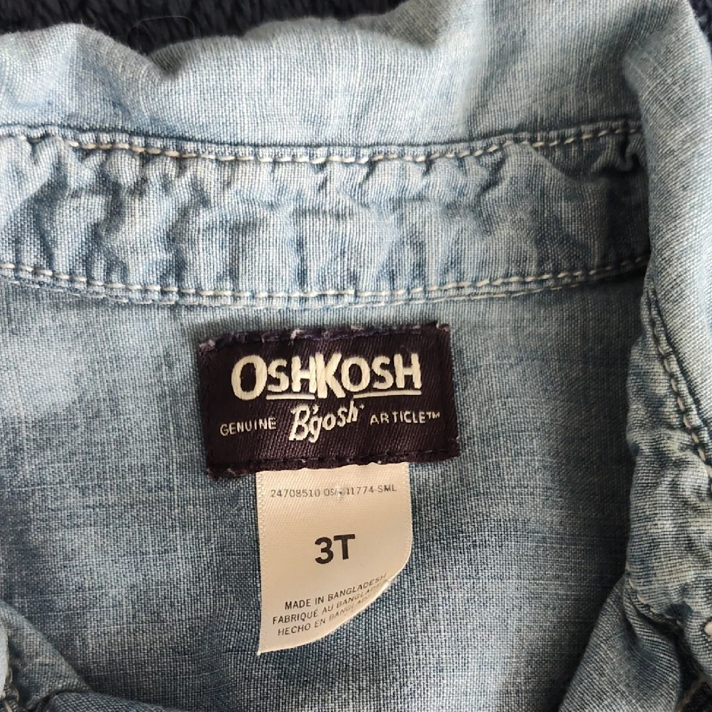 OshKosh B'gosh Light Wash Denim Jacket with Front Pockets